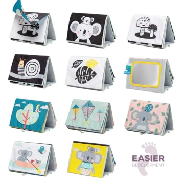 Taf Toys High Contrast Baby Book with Mirror & Teether