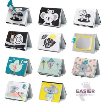 Taf Toys High Contrast Baby Book with Mirror & Teether