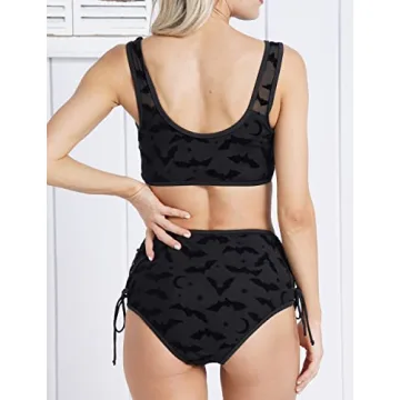 Stylish DRESSFO Women's High Waisted Bikini Set for Summer