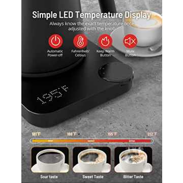 Paris Rhône Gooseneck Electric Kettle for Precise Brewing