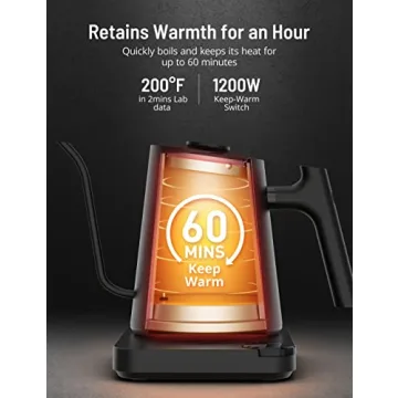 Paris Rhône Gooseneck Electric Kettle for Precise Brewing