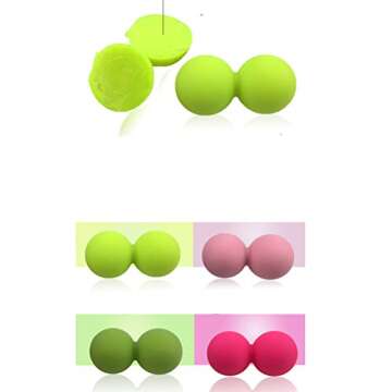 Peanut Yoga Roller - Silicone Spine Massager for Recovery