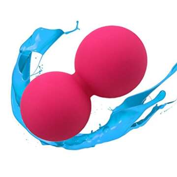 Peanut Yoga Roller - Silicone Spine Massager for Recovery