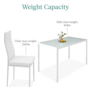 Stylish 7-Piece Glass Dining Set for Compact Spaces