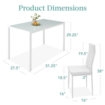 Stylish 7-Piece Glass Dining Set for Compact Spaces