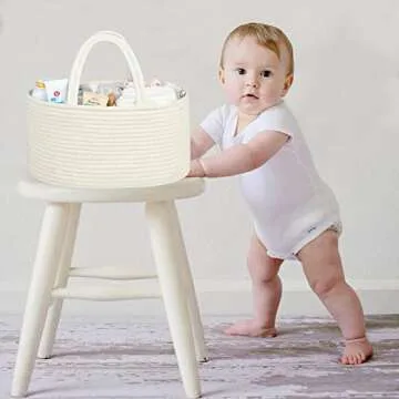 QiANBiRD Diaper Organizer - Stylish Baby Caddy for All