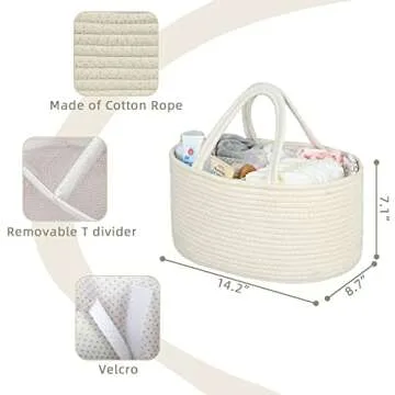 QiANBiRD Diaper Organizer - Stylish Baby Caddy for All