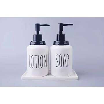 Ceramic Vanity Tray Small Rectangle, Bathroom Candle White Tray, Organizer for Candle, Soap, Jewelry, Perfume, Cosmetics Towel Holder for Decoration Bathroom, Kitchen, Counter, Restroom(Mid)