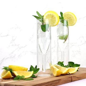 CORK GENIUS Insulated Stemless Champagne Flutes Gift