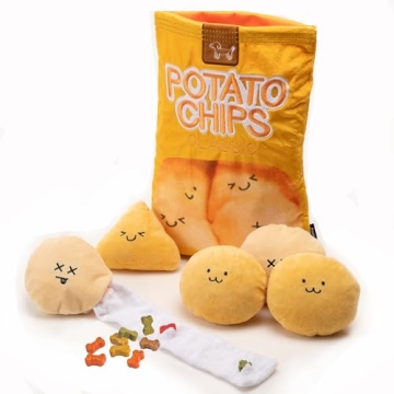 YEPPUPPY Hide and Seek Snuffle Puzzle Plush Burrow Dog Toys–- Dog Enrichment, Mental Stimulation, ...