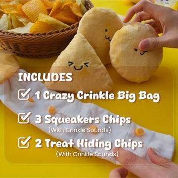 YEPPUPPY Hide and Seek Plush Dog Toys for Interactive Fun