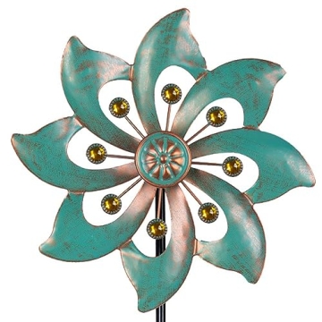 VEWOGARDEN Small Waterproof Metal Wind Spinner for Garden