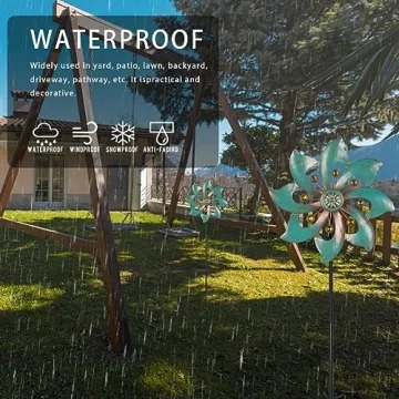 VEWOGARDEN Waterproof Wind Spinner for Gardens