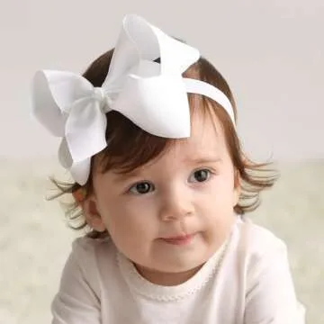 WILLINGTEE Headbands: 30 Colors Boutique Grosgrain Bows for Baby Girls