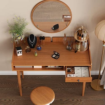 ukorua Vintage-Style Desk for Small Spaces and Offices