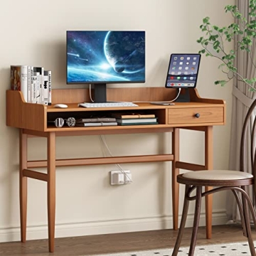 ukorua Vintage-Style Desk for Small Spaces and Offices