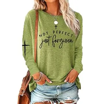 Womens Not Perfect Just Forgiven Long Sleeve Tee