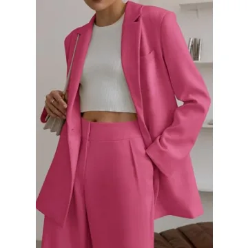 KIRUNDO Women's 2 Piece Pant Suit Set for Elegant Style