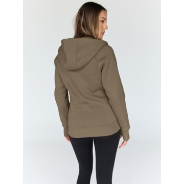 Trendy Queen Women's Zip Up Fleece Hoodie Jacket