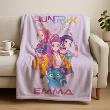 Custom Demon Pop Hunters Movie Blanket - Cozy & Stylish for All Ages