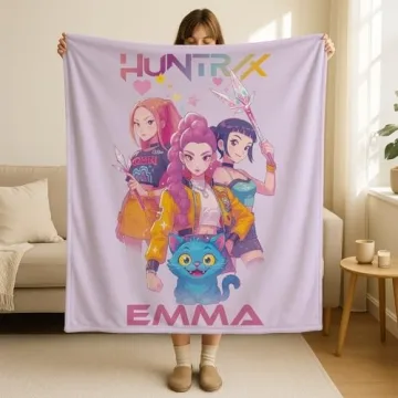 Custom Demon Pop Hunters Blanket for Anime Fans & Gamers