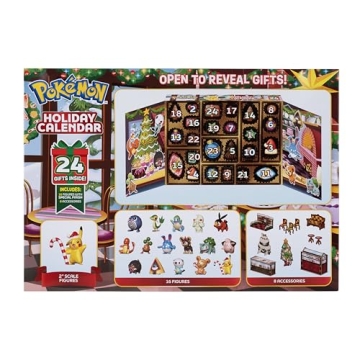 Pokemon Holiday Calendar 2025 with Exclusive Figures and Accessories