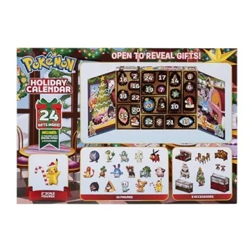 Pokemon Holiday Calendar 2025 with Exclusive Figures and Accessories