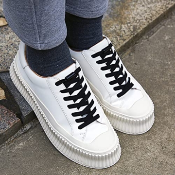 anan520 Elastic No Tie Shoelaces for Adults & Kids Grey