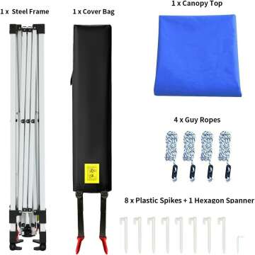 Crown Shades 10x10 Pop Up Tent with Easy Setup