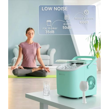 Ecozy Portable Ice Maker with Self-Cleaning Function