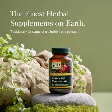 Gaia Herbs Cranberry Concentrate - Helps Maintain Urinary Tract Health - Made with Organic Cranberry Fruit Juice Extract in Convenient Capsules - 60 Vegan Liquid Phyto-Capsules (30-Day Supply)