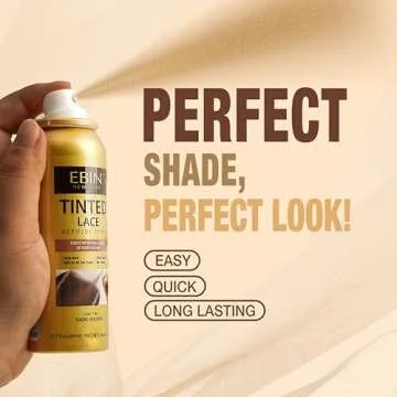 Lace Spray for Wigs - Medium Brown, Quick Dry & Residue-Free