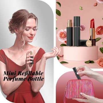 Travel Refillable Perfume Atomizer - 5ml Black