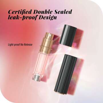 Travel Refillable Perfume Atomizer - 5ml Black