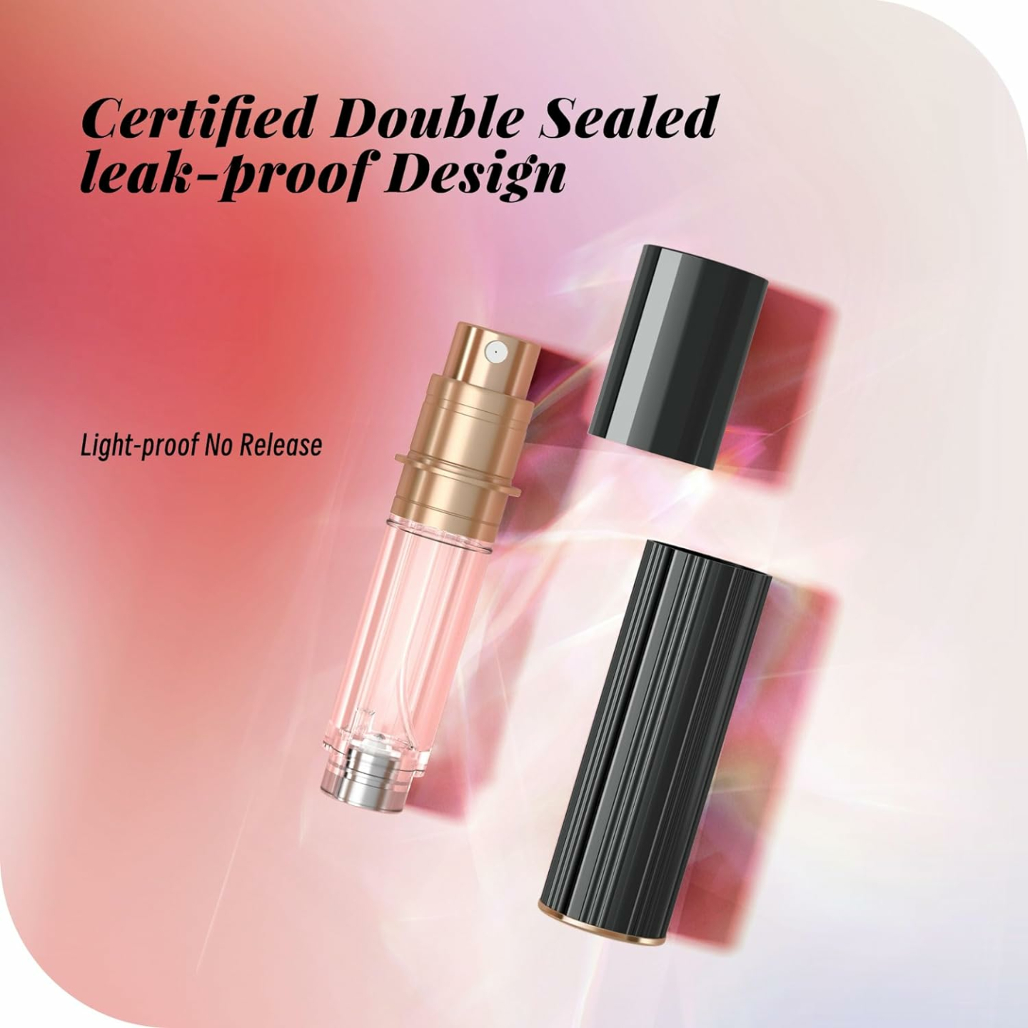 Travel Refillable Perfume Atomizer - 5ml Black