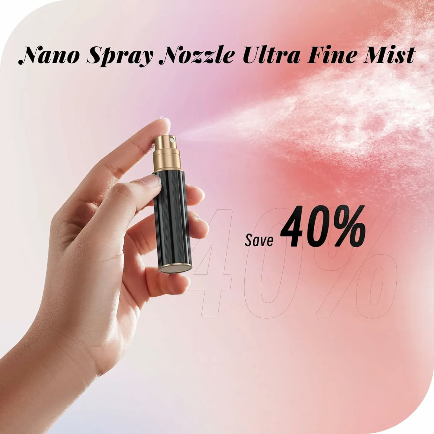 Travel Refillable Perfume Atomizer - 5ml Black