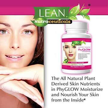 Phytoceramides 350mg Ceramide Skin Care Hydration Moisture Restoring Beauty Supplement with Multivitamins A, C, D, E, PhyGLOW Super Vegan Anti-Aging Wrinkle Support Pills for Women and Men 30 Capsules