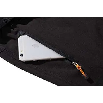 BenBoy Women's Outdoor Waterproof Windproof Fleece Slim Cargo Snow Ski Hiking PantsAN-SF1602W-BlackShort-M