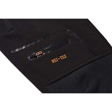 BenBoy Women's Outdoor Waterproof Windproof Fleece Slim Cargo Snow Ski Hiking PantsAN-SF1602W-BlackShort-M