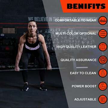 9 mm Leather Weight Lifting Belt for Men and Women with 4 Inches Wide Padded for Weightlifting Deadlift, Cross Training, Power Lifting Workout & Squats Exercise(Purple/S)