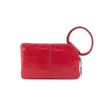HOBO Womens Sable Hibiscus Clutch - Premium Leather Wallet with Slots