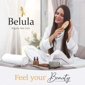 Boar Bristle Hair Brush by Belula - Hair Brushes for Women & Mens Hair Brush, Detangler Brush, Hairbrush, Detangling Brush for Long, Curly or Any Type of Hair