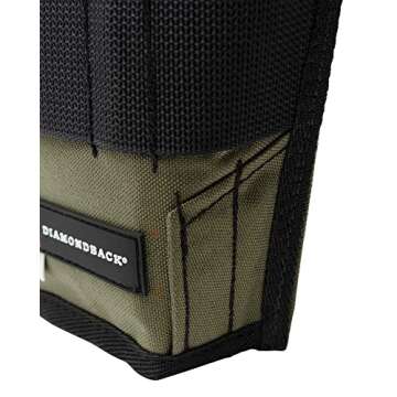 The Diamondback Solo Drill Driver Holster - Durable Drill Holster for Tool Belt - Tool Holster for Driver, Cordless Drill & Screw Guns - Dual-Sided Drill Holder for Tool Belt, 9.5X 2.5 x11.5 (Green)