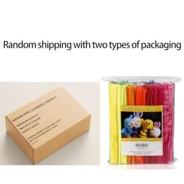 KASEMI Pipe Cleaners 1000 pcs Assorted Colors for Crafts