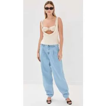 Lioness Women's Delilah Top, Ivory, Off White, XXXL