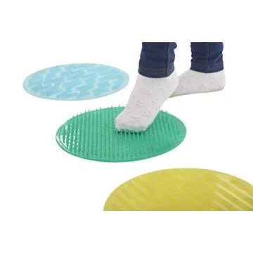 TickiT Silishapes Sensory Circles - Tactile Pads for Calming Sensory Play - Set of 10 - Assists Autistic Toddlers & Children