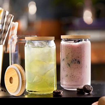 Bamboo Mason Jar Lids with Straw Hole for Eco-Friendly Living
