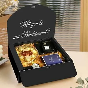 BoShahai 10 PCS Black Gift Boxes with Ribbon for All Occasions