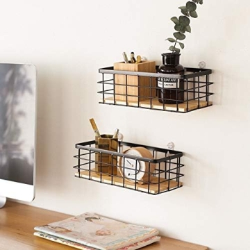 Rustic Metal Wire Bathroom Organizer - Versatile Storage Bin