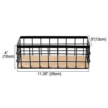 Rustic Metal Wire Bathroom Organizer - Versatile Storage Bin